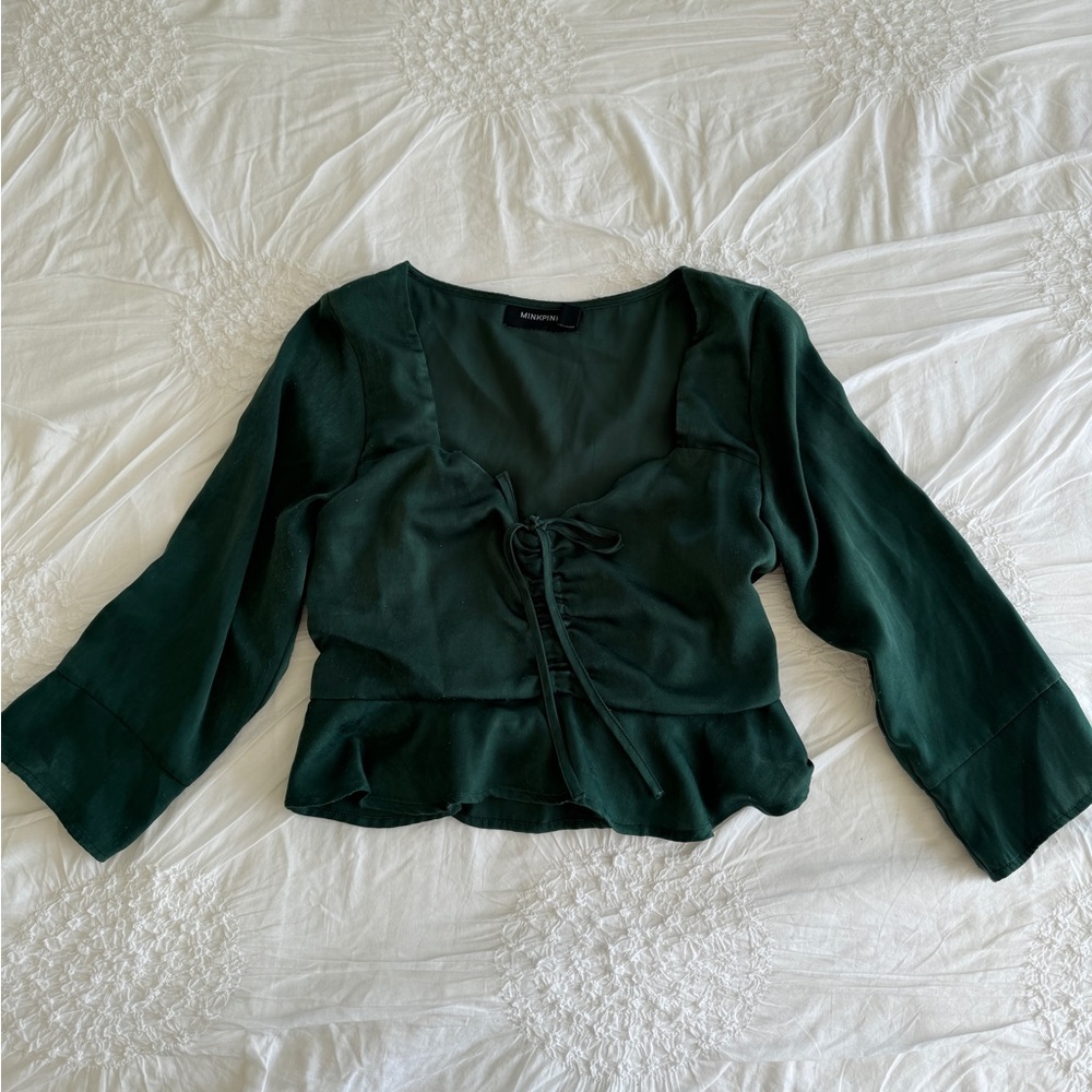 Minkpink Green Blouse